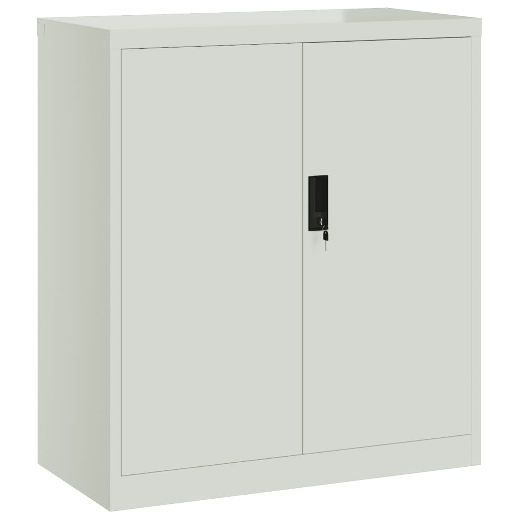 Armadio Classificatore Grigio Chiaro 79x40x90 cm in Acciaio - homemem39