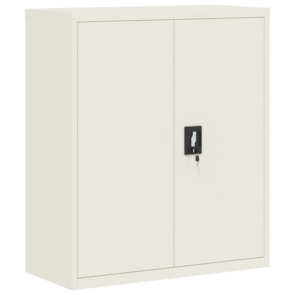 Armadio Classificatore Bianco 90x40x105 cm in Acciaio - homemem39