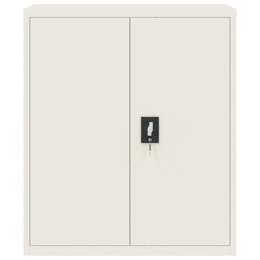 Armadio Classificatore Bianco 90x40x105 cm in Acciaio - homemem39