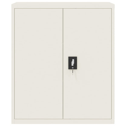 Armadio Classificatore Bianco 90x40x105 cm in Acciaio - homemem39