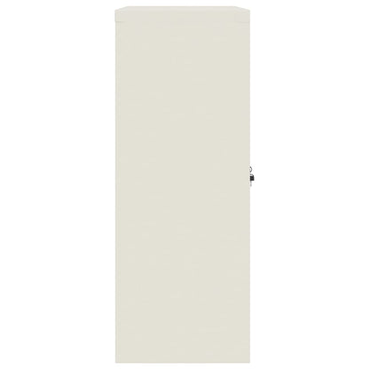 Armadio Classificatore Bianco 90x40x105 cm in Acciaio - homemem39