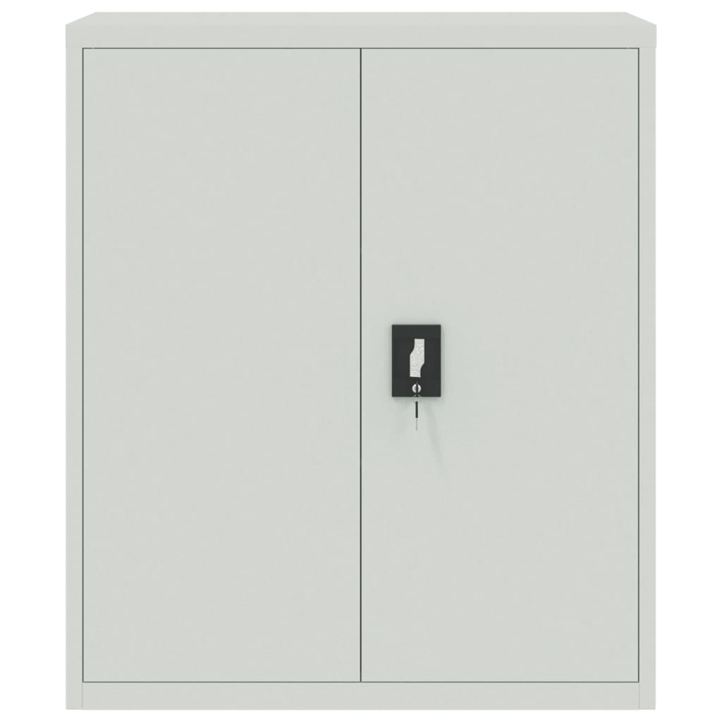 Armadio Classificatore Grigio Chiaro 90x40x105 cm in Acciaio - homemem39