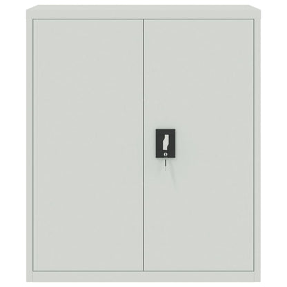 Armadio Classificatore Grigio Chiaro 90x40x105 cm in Acciaio - homemem39