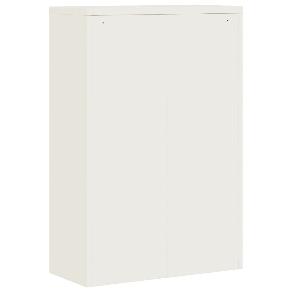 Armadio Classificatore Bianco 90x40x140 cm in Acciaio - homemem39