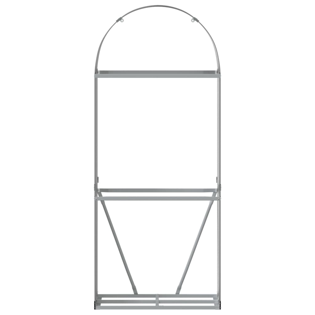 Portaceppi Antracite 80x45x190 cm in Acciaio Zincato - homemem39