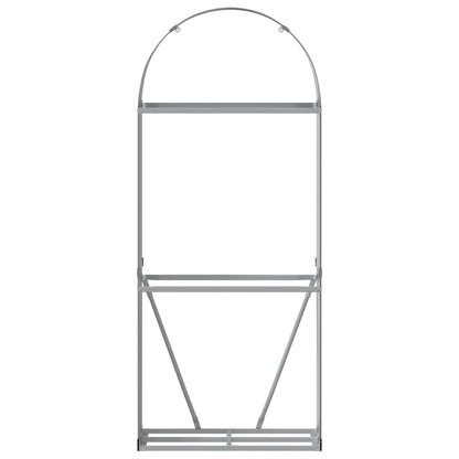 Portaceppi Antracite 80x45x190 cm in Acciaio Zincato - homemem39