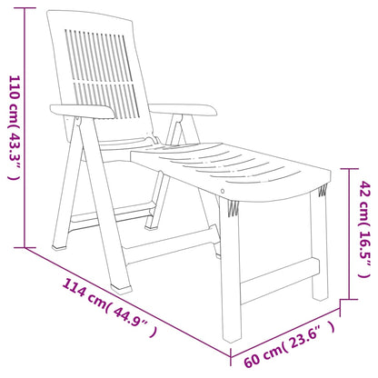 Lettino Prendisole Verde in Plastica - homemem39