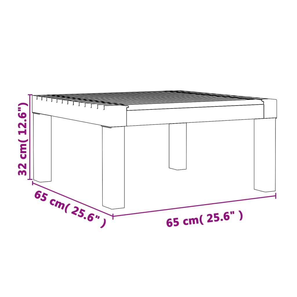 Lettino Prendisole con Cuscini Antracite in PP - homemem39