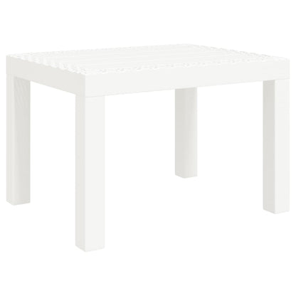 Tavolo da Giardino Bianco 59x47x40 cm in PP - homemem39