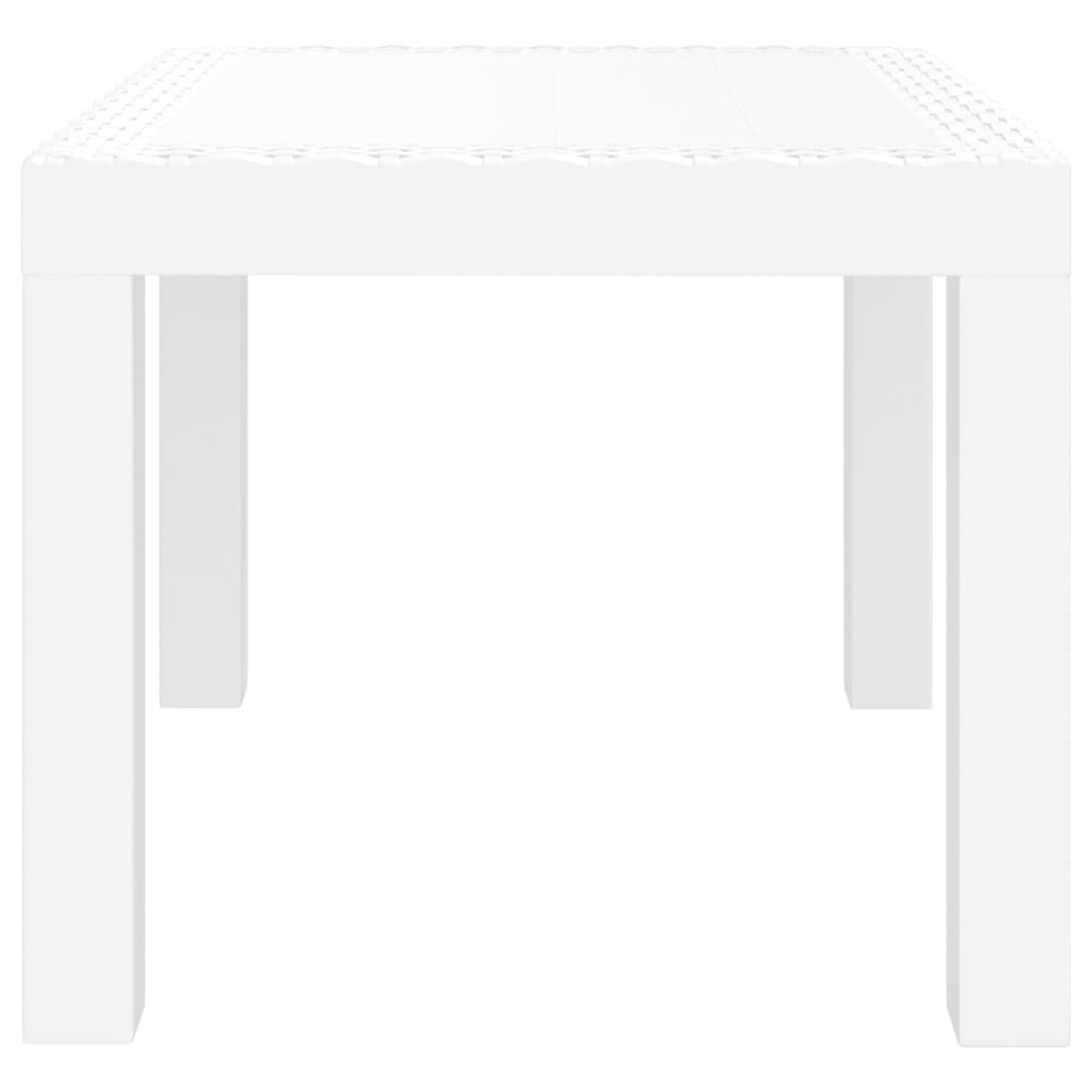 Tavolo da Giardino Bianco 59x47x40 cm in PP - homemem39