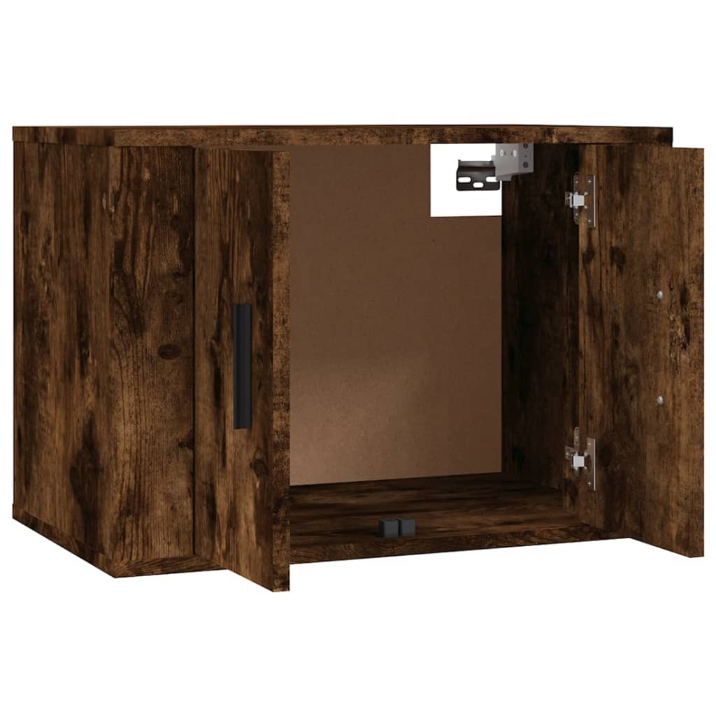 Mobili Porta TV a Parete 2 pz Rovere Fumo 57x34,5x40 cm - homemem39