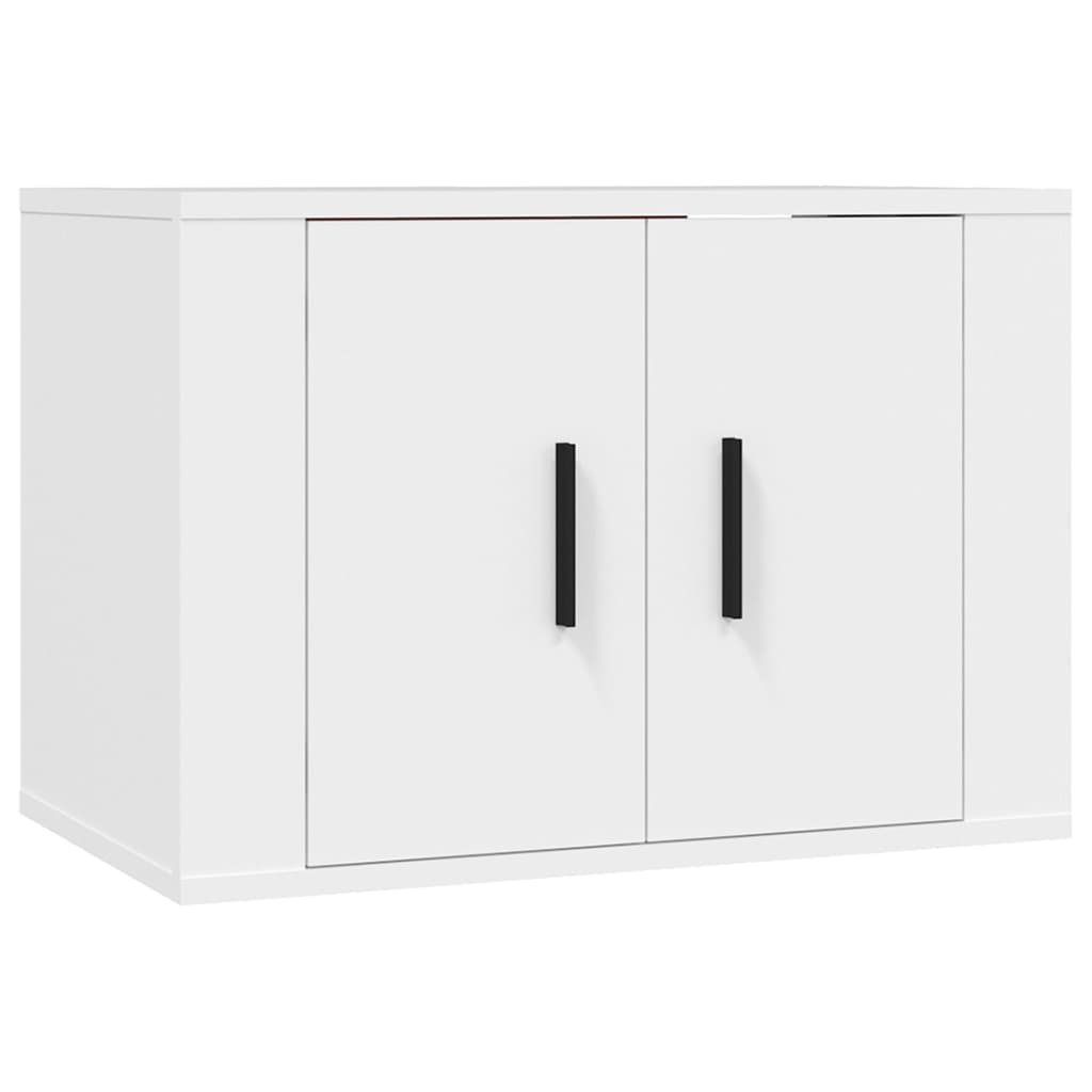 Mobili Porta TV a Parete 3 pz Bianco 57x34,5x40 cm - homemem39