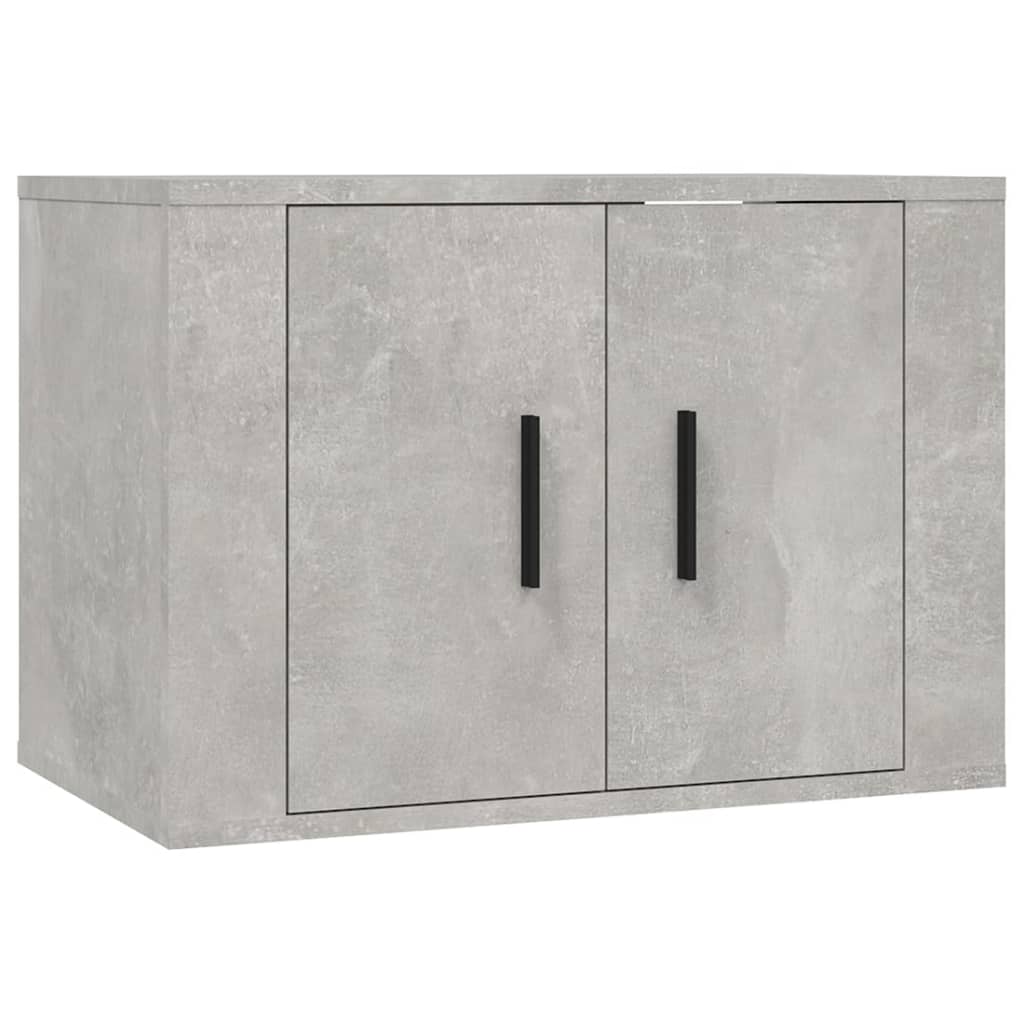 Mobili Porta TV a Parete 3 pz Grigio Cemento 57x34,5x40 cm - homemem39