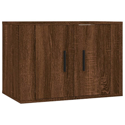 Mobili Porta TV a Parete 3 pz Rovere Marrone 57x34,5x40 cm - homemem39