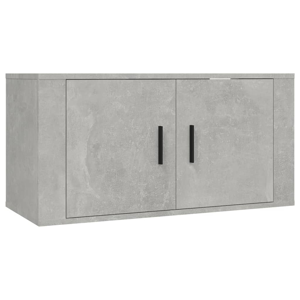 Mobili Porta TV a Parete 3 pz Grigio Cemento 80x34,5x40 cm - homemem39