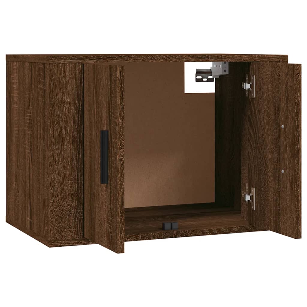 Set Mobili Porta TV 3 pz Rovere Marrone in Legno Multistrato - homemem39