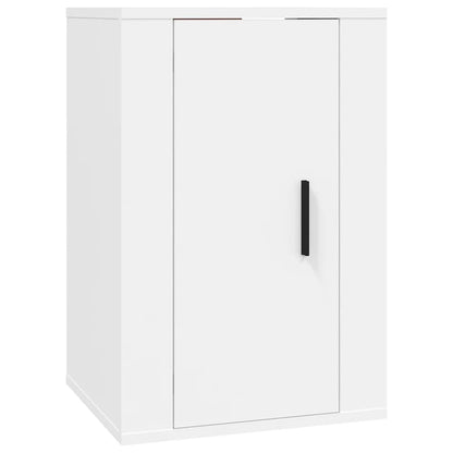 Set di Mobili Porta TV 2 pz Bianco in Legno Multistrato - homemem39