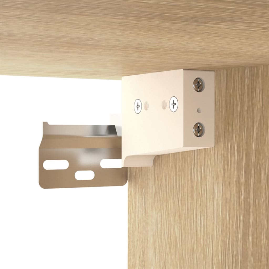 Set di Mobili Porta TV 2 pz Rovere Sonoma in Legno Multistrato - homemem39