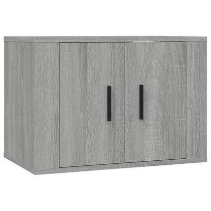 Set Mobili Porta TV 2 pz Grigio Sonoma in Legno Multistrato - homemem39