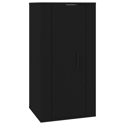 Set Mobili Porta TV 2 pz Nero in Legno Multistrato - homemem39