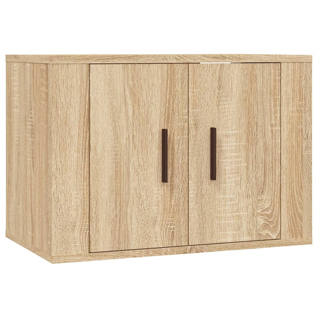 Set di Mobili Porta TV 2 pz Rovere Sonoma in Legno Multistrato - homemem39