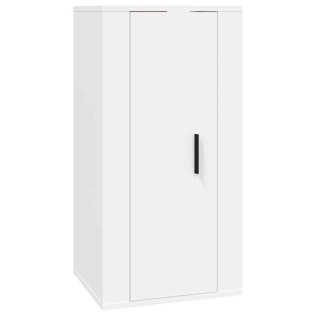 Set di Mobili Porta TV 2 pz Bianco in Legno Multistrato - homemem39