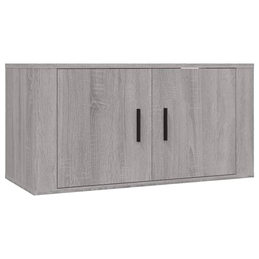 Set Mobili Porta TV 3 pz Grigio Sonoma in Legno Multistrato - homemem39