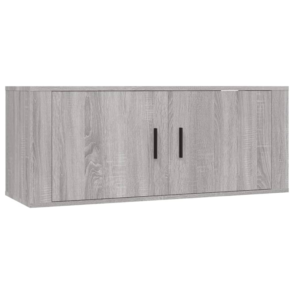 Set Mobili Porta TV 3 pz Grigio Sonoma in Legno Multistrato - homemem39