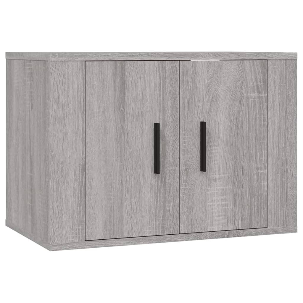 Set di Mobili Porta TV 4 pz Grigio Sonoma in Legno Multistrato - homemem39