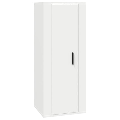 Set di Mobili Porta TV 2 pz Bianco in Legno Multistrato - homemem39