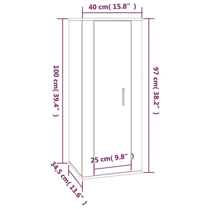 Set di Mobili Porta TV 2 pz Bianco Lucido in Legno Multistrato - homemem39