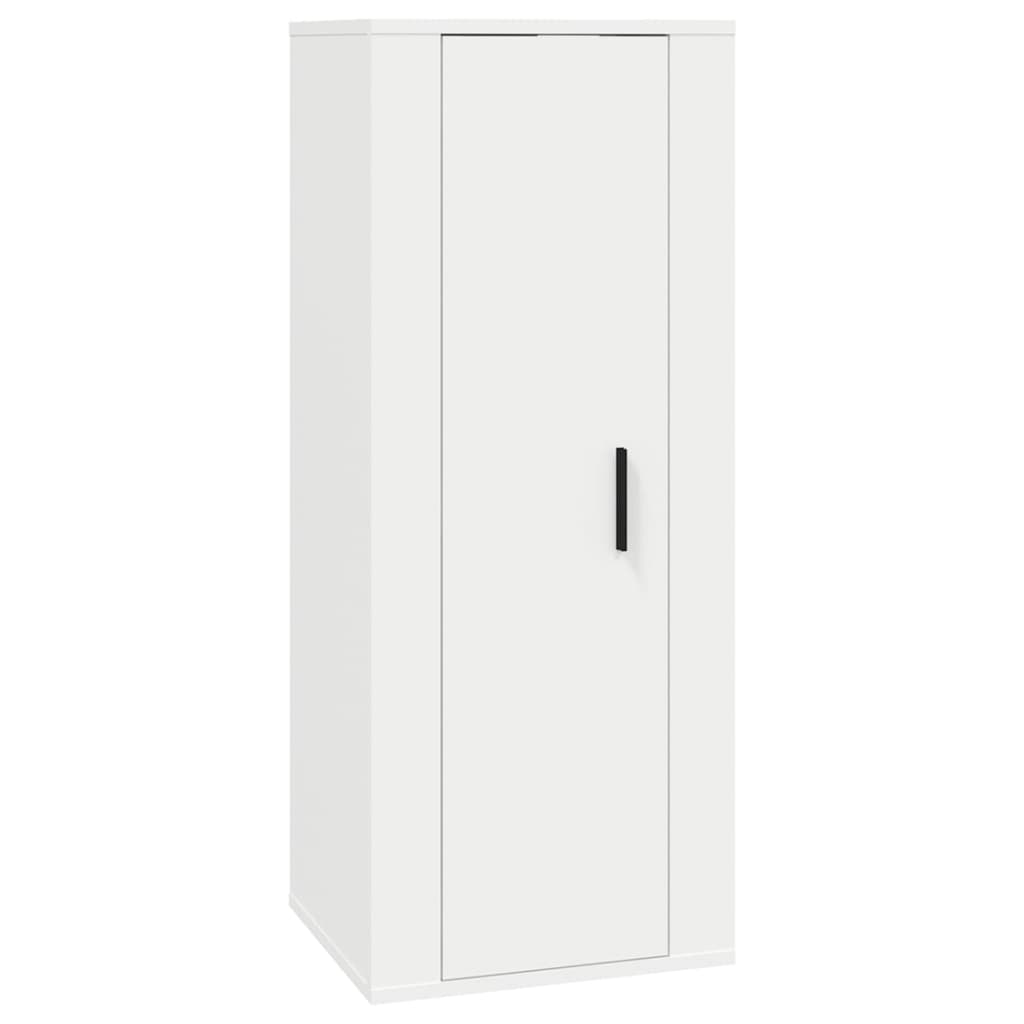 Set di Mobili Porta TV 2 pz Bianco in Legno Multistrato - homemem39