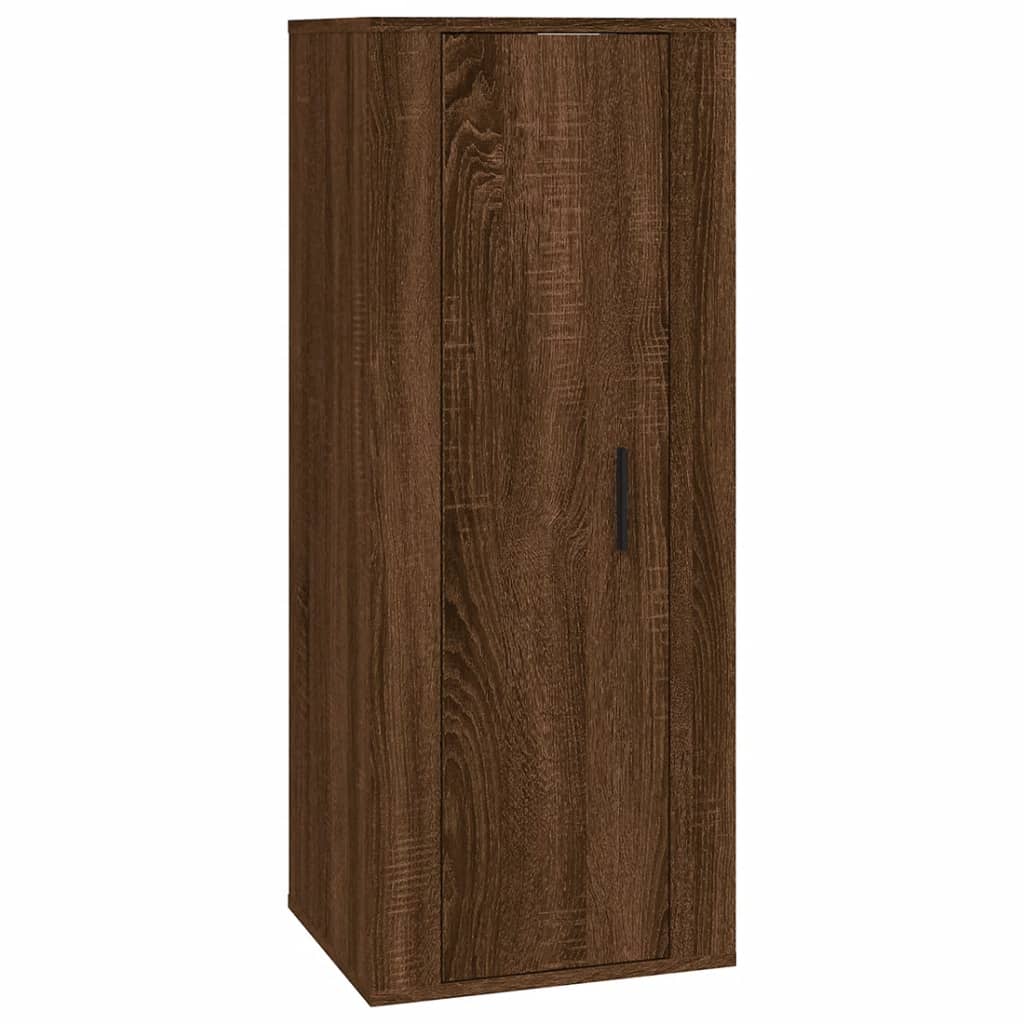 Set Mobili Porta TV 3 pz Rovere Marrone in Legno Multistrato - homemem39