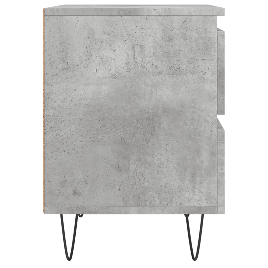 Comodini 2pz Grigio Cemento 40x35x50 cm in Legno Multistrato - homemem39