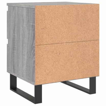 Comodini 2pz Grigio Sonoma 40x35x50 cm in Legno Multistrato - homemem39