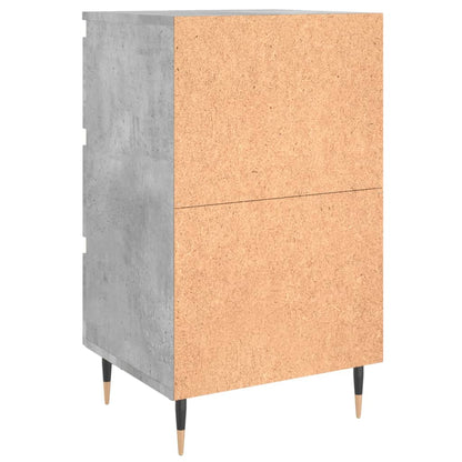 Comodini 2 pz Grigio Cemento 40x35x69 cm in Legno Multistrato - homemem39