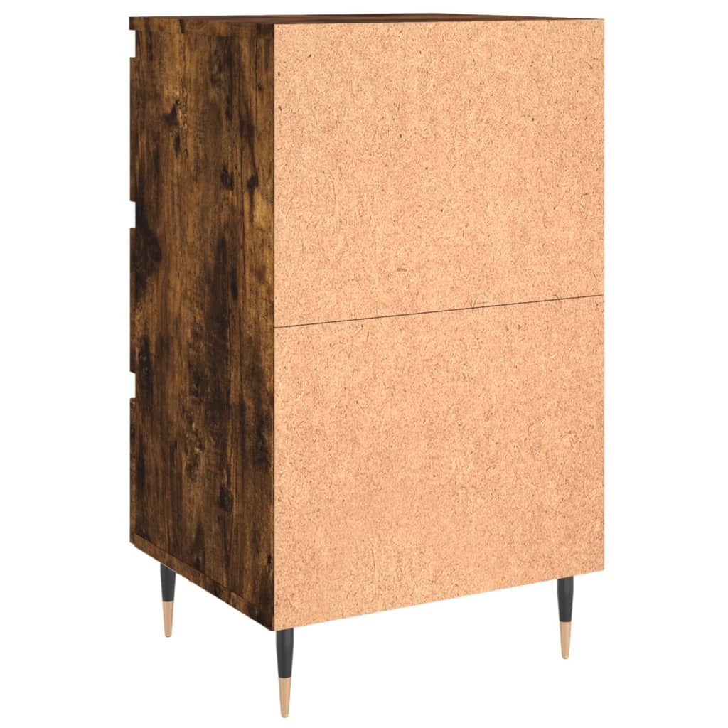 Comodini 2 pz Rovere Fumo 40x35x69 cm in Legno Multistrato - homemem39