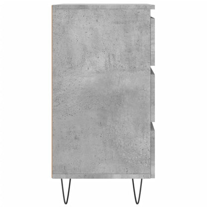 Comodini 2 pz Grigio Cemento 40x35x69 cm in Legno Multistrato - homemem39