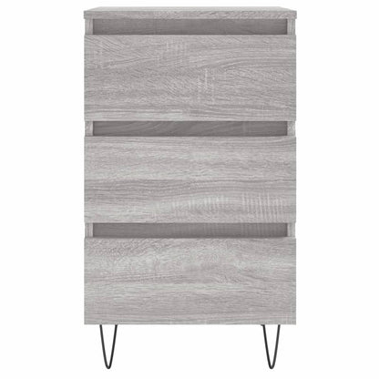 Comodino Grigio Sonoma 40x35x69 cm in Legno Multistrato - homemem39