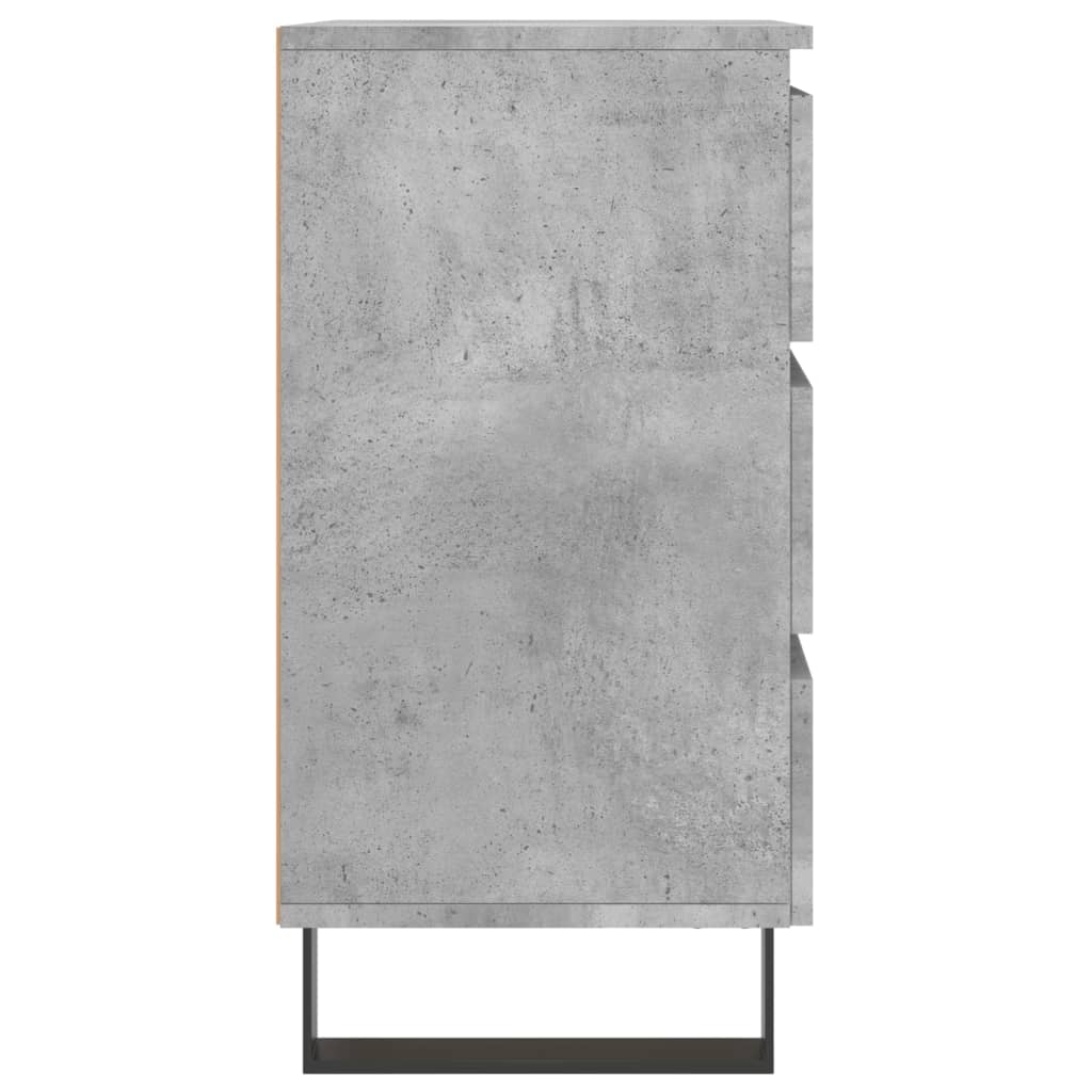 Comodini 2 pz Grigio Cemento 40x35x69 cm in Legno Multistrato - homemem39