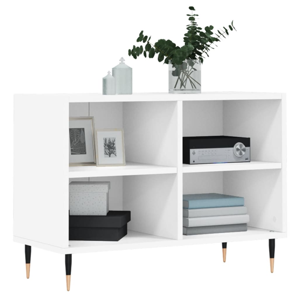 Mobile Porta TV Bianco 69,5x30x50 cm in Legno Multistrato - homemem39