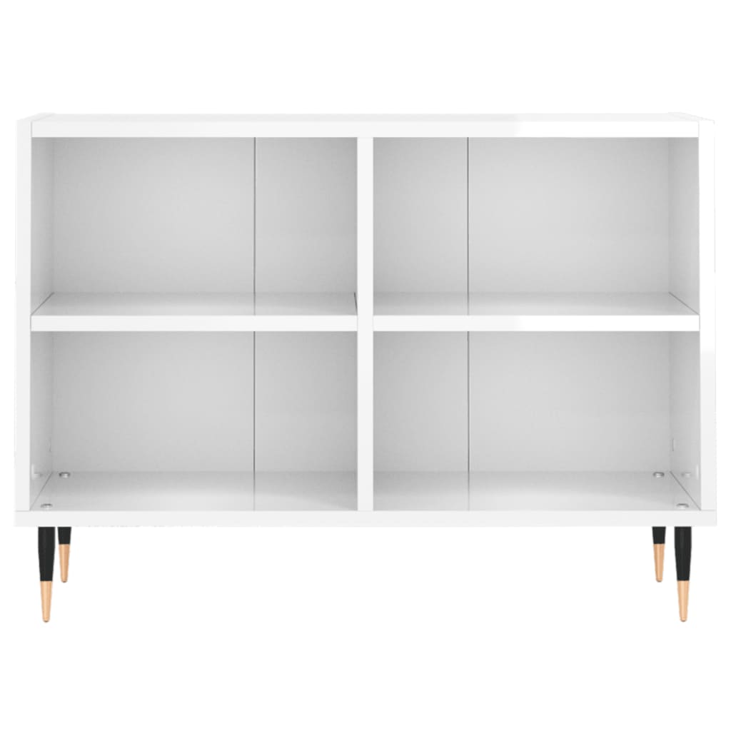 Mobile Porta TV Bianco Lucido 69,5x30x50cm in Legno Multistrato - homemem39