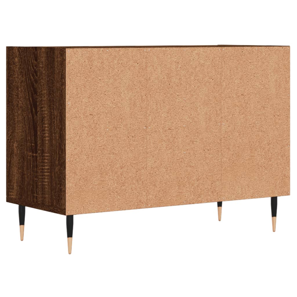 Mobile Porta TV Rovere Marrone 69,5x30x50 cm Legno Multistrato - homemem39