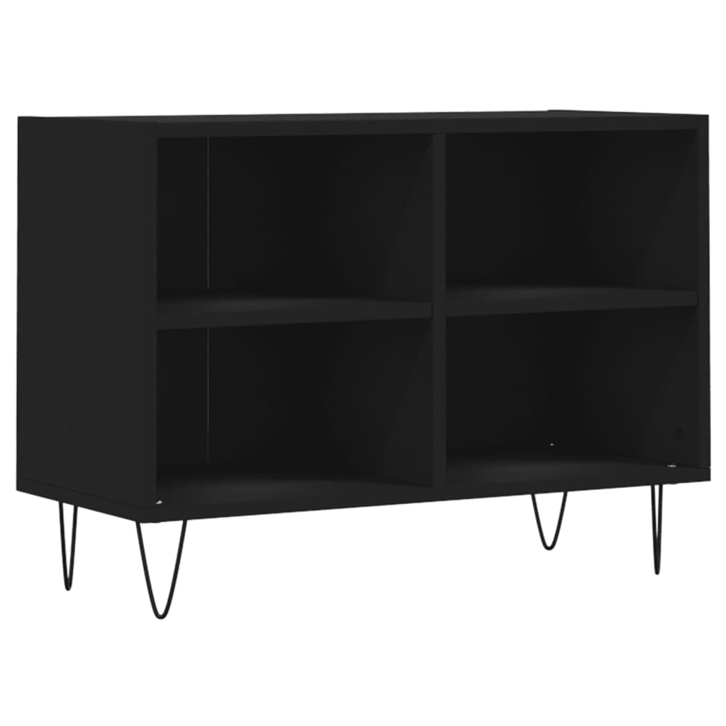 Mobile Porta TV Nero 69,5x30x50 cm in Legno Multistrato - homemem39