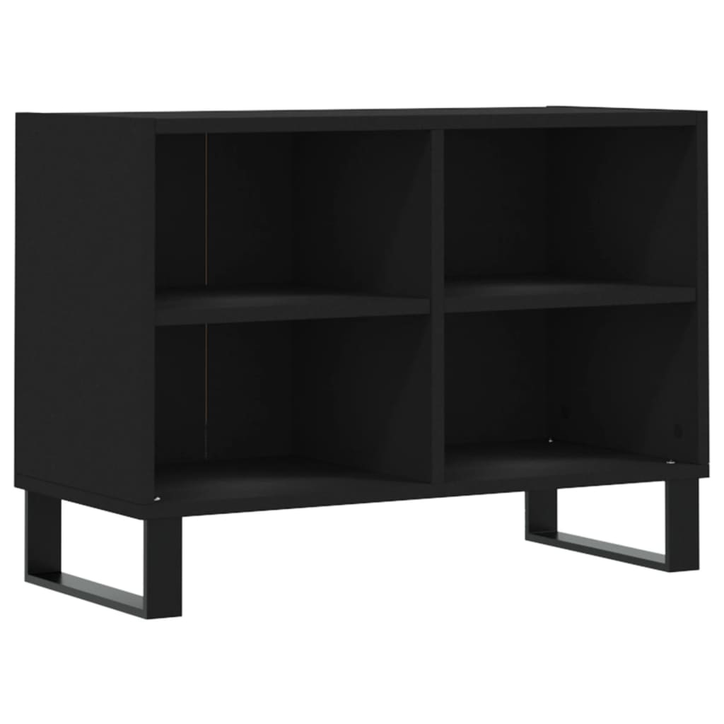 Mobile Porta TV Nero 69,5x30x50 cm in Legno Multistrato - homemem39