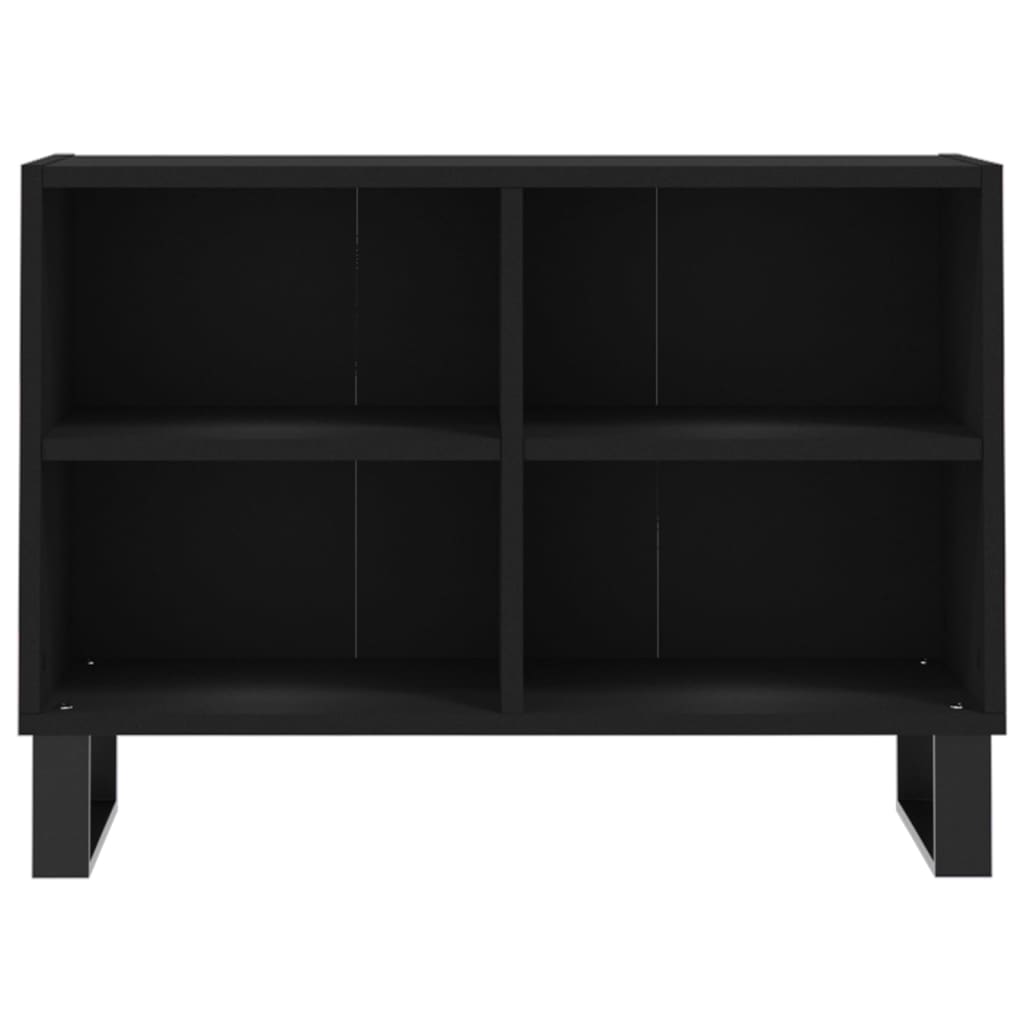 Mobile Porta TV Nero 69,5x30x50 cm in Legno Multistrato - homemem39