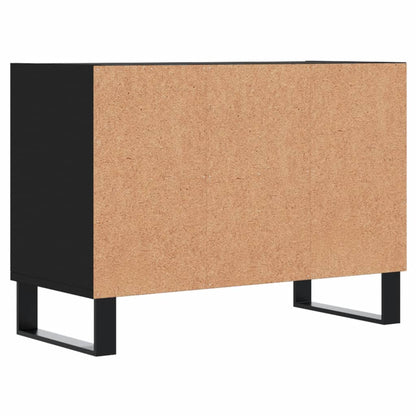 Mobile Porta TV Nero 69,5x30x50 cm in Legno Multistrato - homemem39