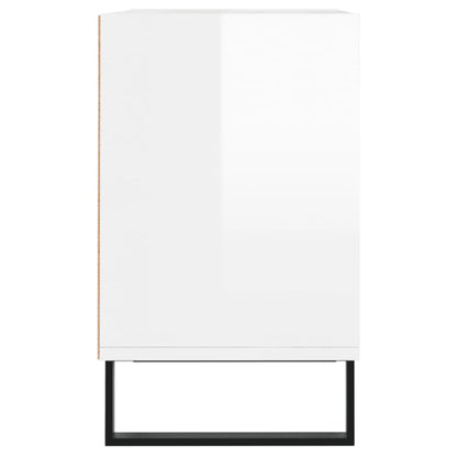 Mobile Porta TV Bianco Lucido 69,5x30x50cm in Legno Multistrato - homemem39