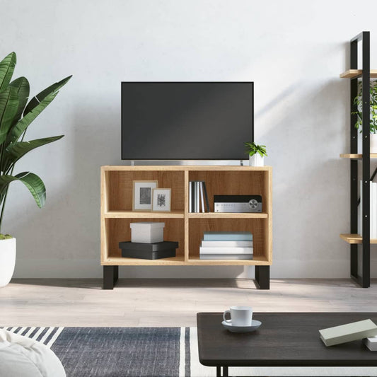 Mobile Porta TV Rovere Sonoma 69,5x30x50cm in Legno Multistrato - homemem39