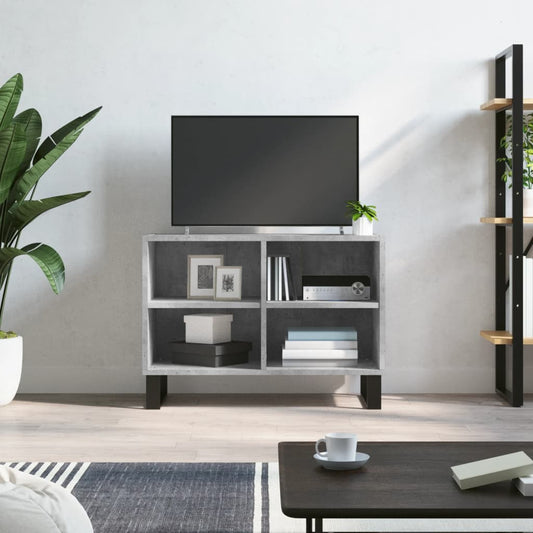 Mobile Porta TV Grigio Cemento 69,5x30x50 cm Legno Multistrato - homemem39